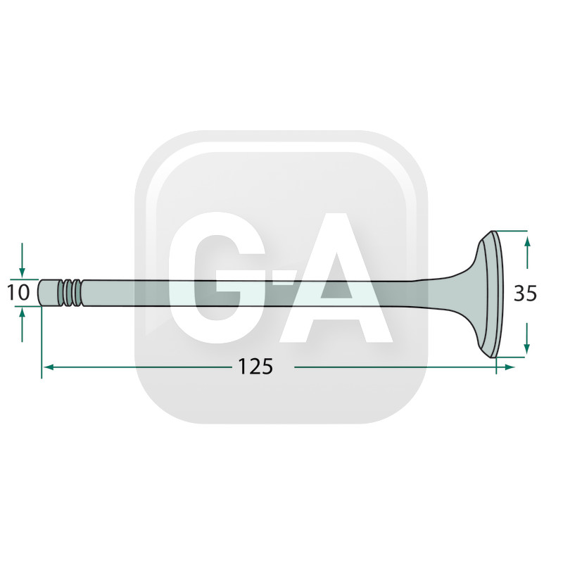Soupape admission tracteur Hanomag